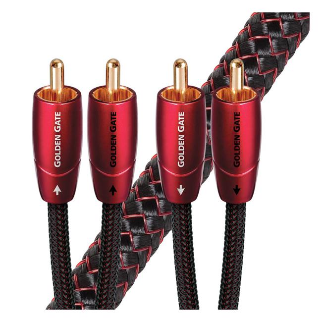 Audioquest Golden Gate 1.5M  2 To 2 Rca Male. Solid Perf Surface Copper