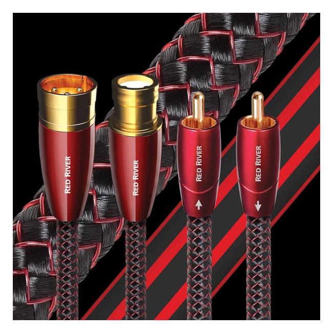 Audioquest Red River 0.5M  1 To 1 Rca Male. Solid Perf Surface Copper