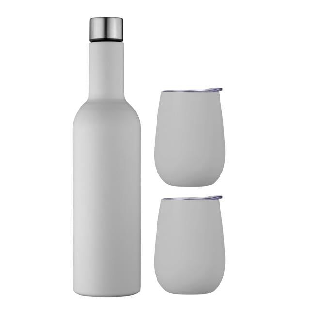 Avanti Wine Traveller Set Dove Grey