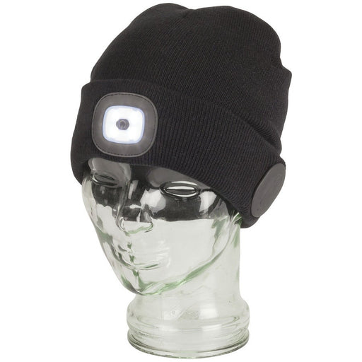 Black Beanie with Bluetooth® Speakers and LED Torch - Folders