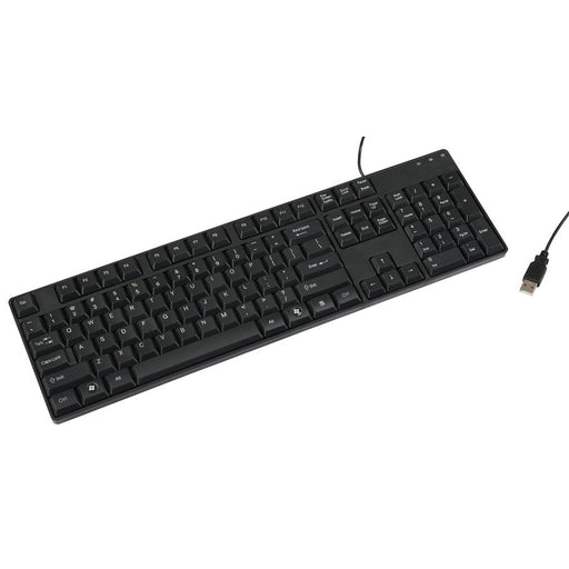 Black QWERTY USB Keyboard - Folders