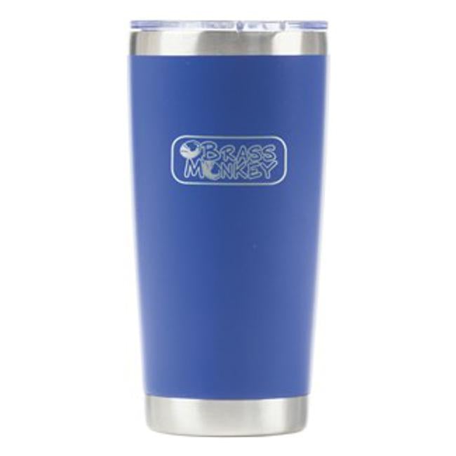Brass Monkey 590Ml Blue Stainless Steel Cup With Push Lid