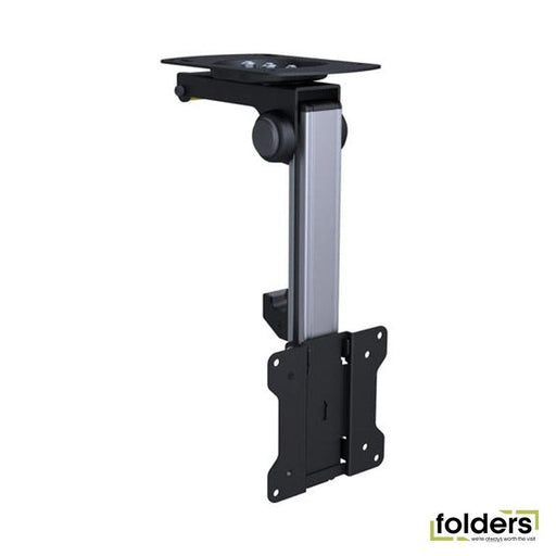 BRATECK 13'-27' Folding monitor mount for ceiling or under cabinet. - Folders