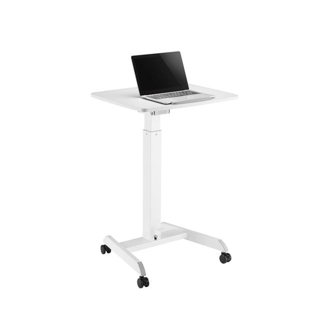 Brateck Adjustable Mobile Workstation With Foot Pedal