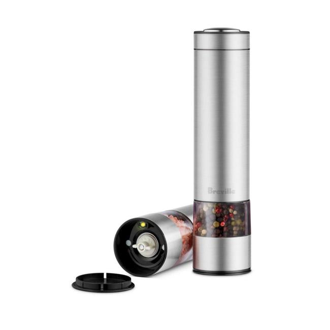 Breville the Salt & Pepper Mills Brushed Stainless Steel LSP200BSS