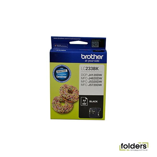Brother LC233 Black Ink Cartridge - Folders