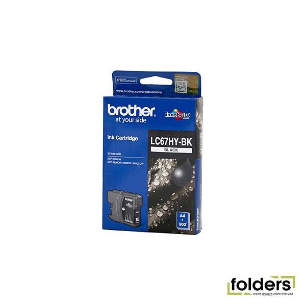 Brother LC67 Black HY Ink Cartridge - Folders
