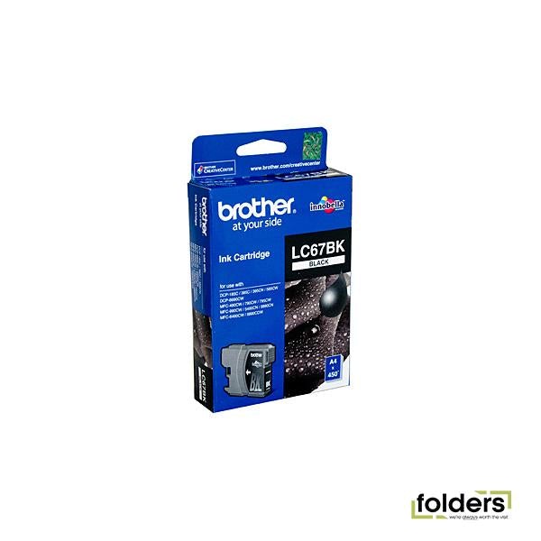 Brother LC67 Black Ink Cartridge - Folders