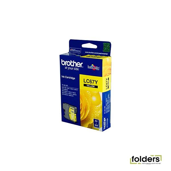 Brother LC67 Yellow Ink Cartridge - Folders