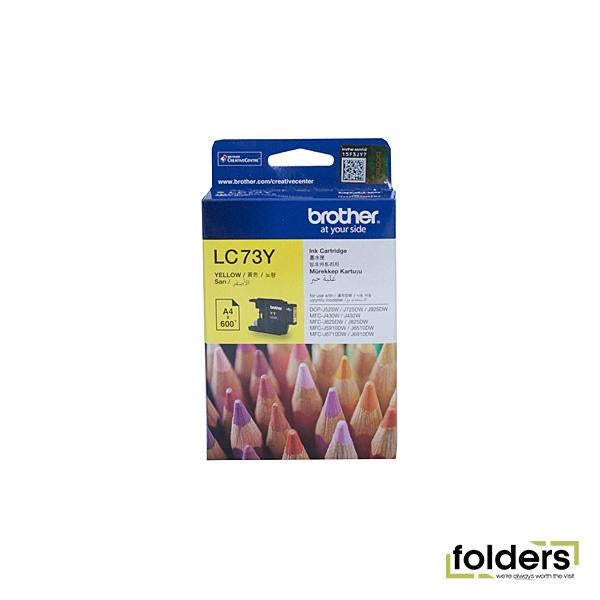 Brother LC73 Yellow Ink Cartridge - Folders