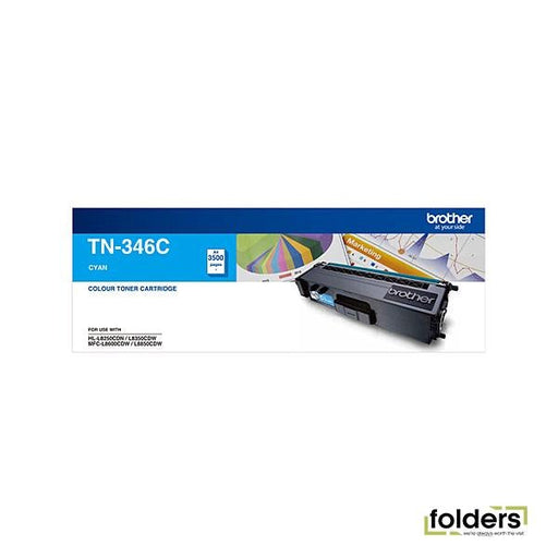 Brother TN346 Cyan Toner Cartridge - Folders