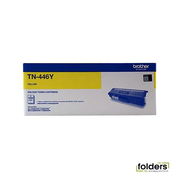 Brother TN446 Yellow Toner Cartridge - Folders
