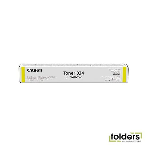 Canon CART034 Yellow Toner - Folders
