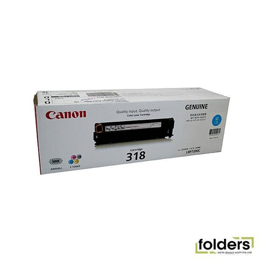 Canon CART318 Cyan Toner - Folders
