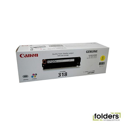 Canon CART318 Yellow Toner - Folders