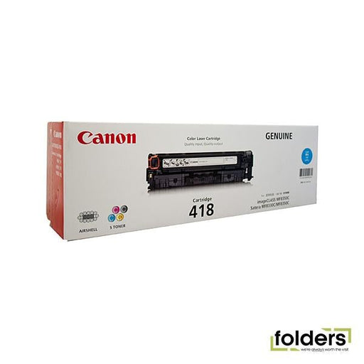 Canon CART418 Cyan Toner - Folders