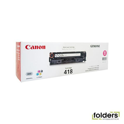 Canon CART418 Magenta Toner - Folders