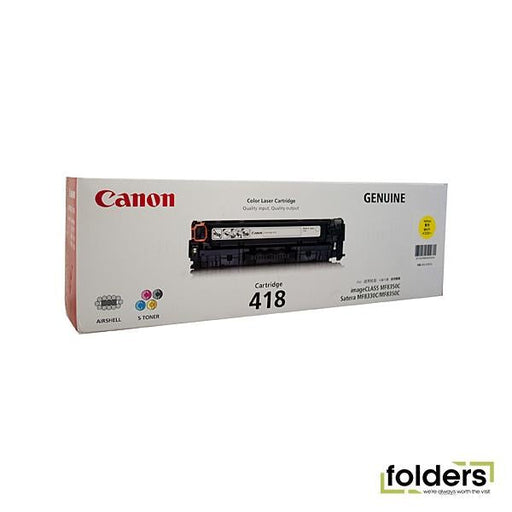 Canon CART418 Yellow Toner - Folders
