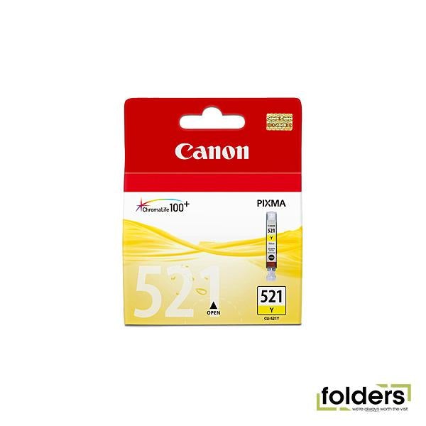 Canon CLI521 Yellow Ink Cartridge - Folders