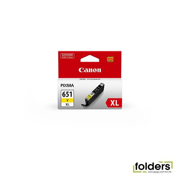 Canon CLI651XL Yellow Ink Cartridge - Folders