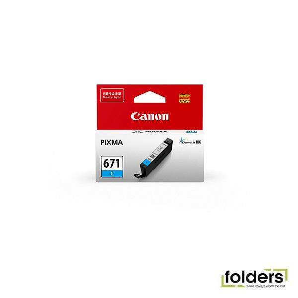 Canon CLI671 Cyan Ink Cartridge - Folders