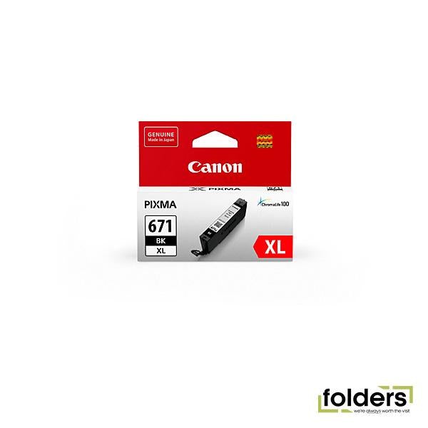 Canon CLI671XL Black Ink Cartridge - Folders