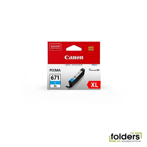 Canon CLI671XL Cyan Ink Cartridge - Folders