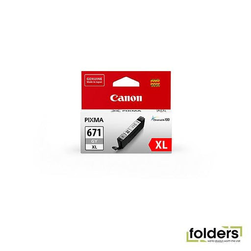 Canon CLI671XL Grey Ink Cartridge - Folders