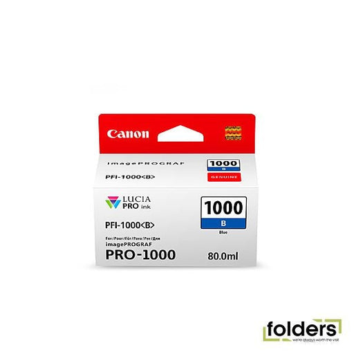 Canon PFI1000 Blue Ink Cartridge - Folders
