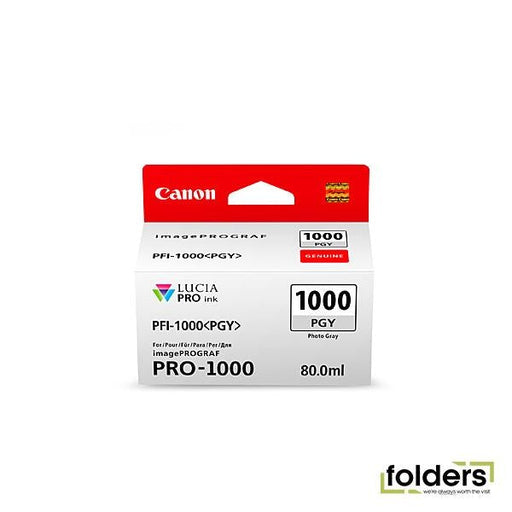 Canon PFI1000 Ph Grey Ink Cartridge - Folders