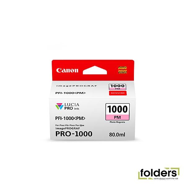 Canon PFI1000 Ph Magenta Ink Cartridge - Folders