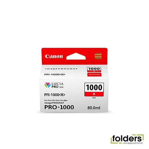 Canon PFI1000 Red Ink Cartridge - Folders