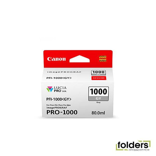 Canon PFI1000Grey Ink Cartridge - Folders