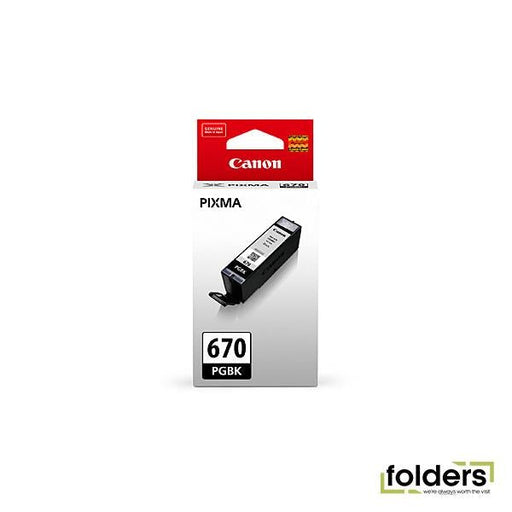 Canon PGI670 Black Ink Cartridge - Folders