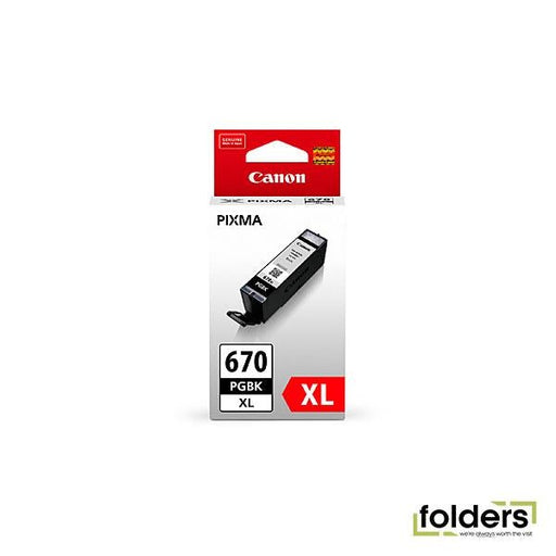 Canon PGI670XL Black Ink Cartridge - Folders