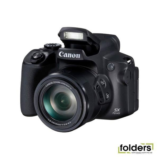 Canon PowerShot SX70 HS 20.3MP CMOS 65x Zoom Digital Camera Black - Folders