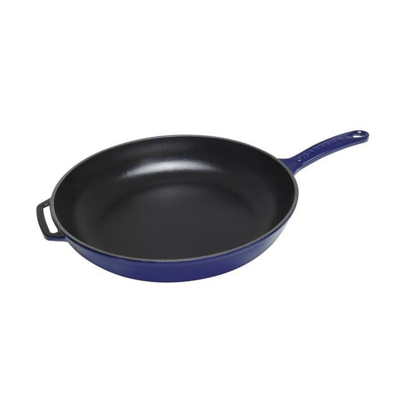 Chasseur 28cm Frypan with Cast Blue Handle Folders