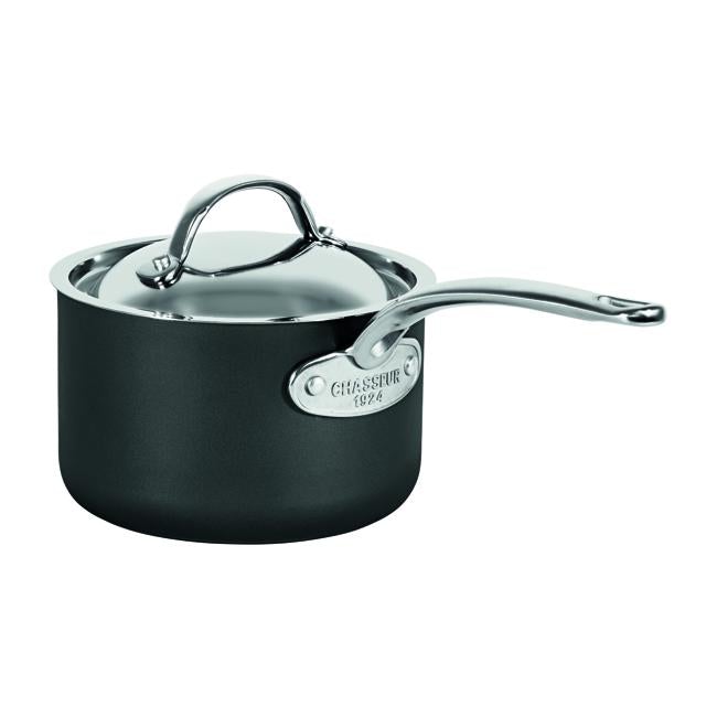 Chasseur Hard Anodised 16cm Sauce Pan with Lid