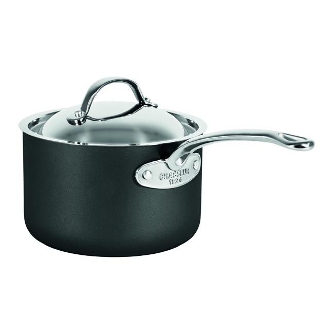 Chasseur Hard Anodised 18cm Sauce Pan with Lid