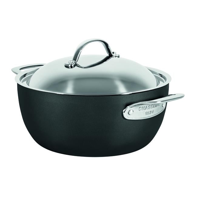 Chasseur Hard Anodised 26cm Casserole with Lid