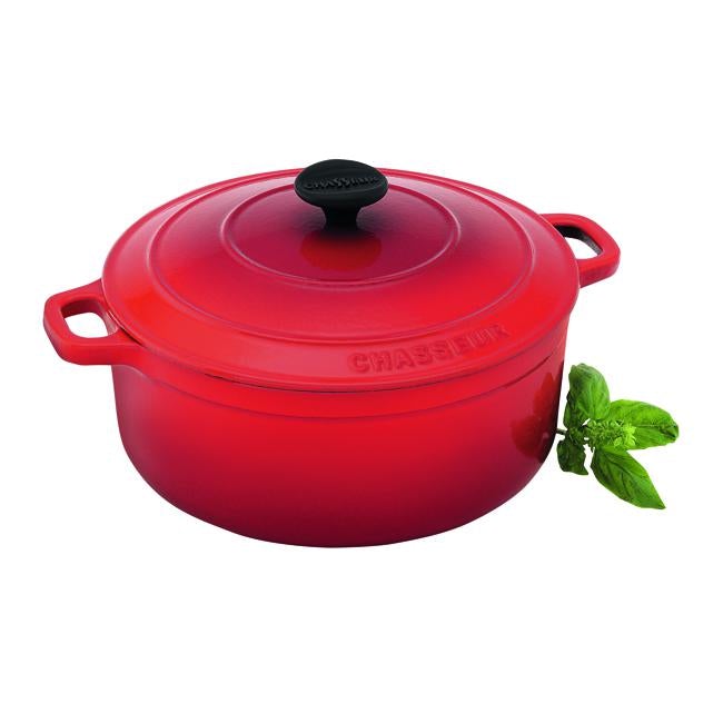 Chasseur Round French Oven (Red) - 24cm/4L