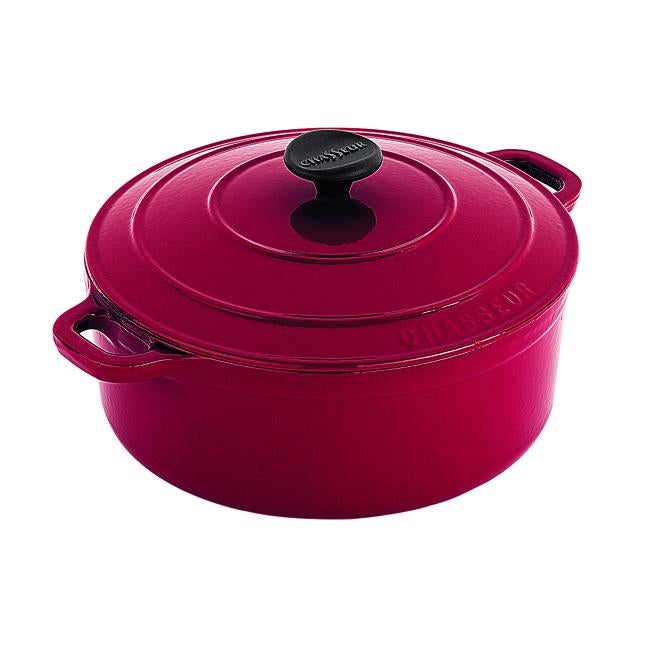 Chasseur Round French Oven (Federation Red) - 26cm/5L — Folders
