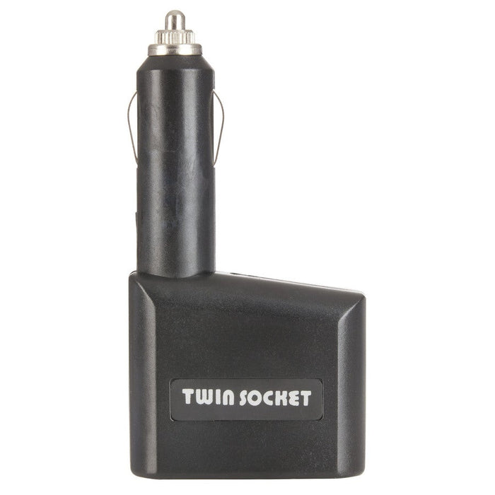 Cigarette Lighter Adaptor with Twin Socket - Folders