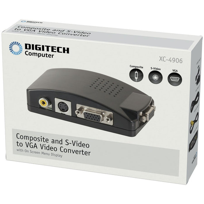 Composite Video RCA SVIDEO to VGA Converter - Folders