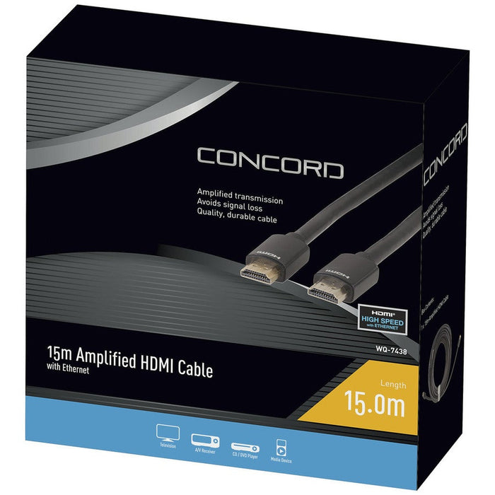 Concord 15m 4K HDMI 2.0 Amplified Cable - Folders