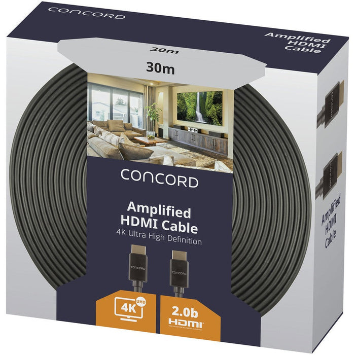 Concord 30m 4K HDMI 2.0 Amplified Cable - Folders