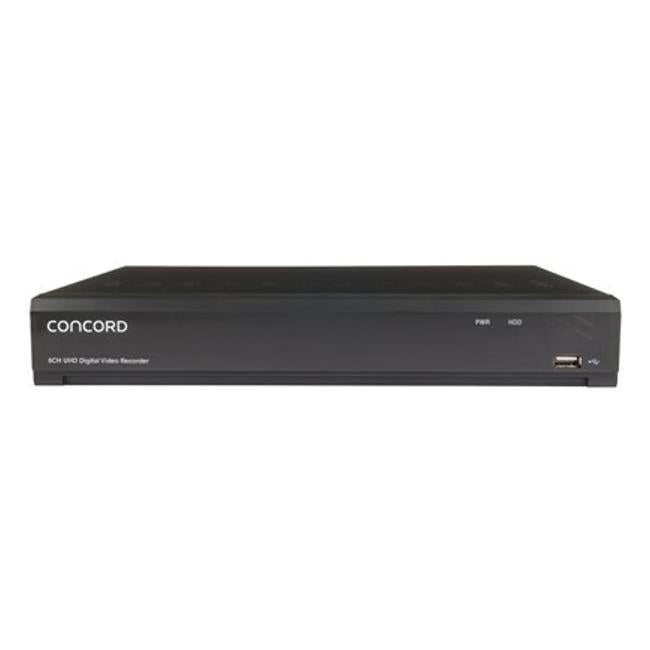 Concord 8 Channel 4K Dvr Package - 4X4K Cameras