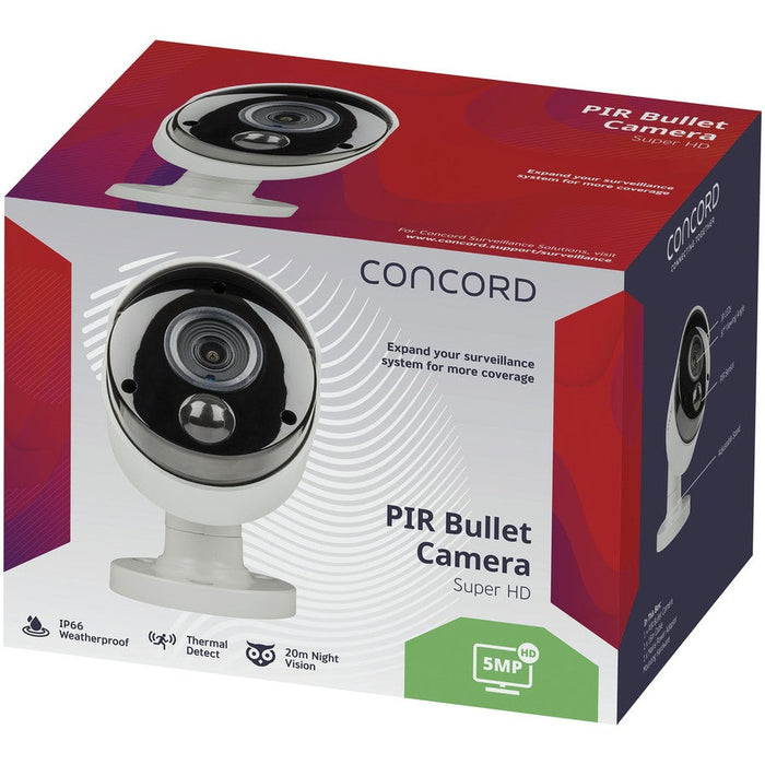 Concord AHD 5MP PIR Bullet Camera - Folders
