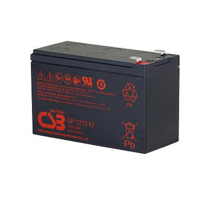Csb 12V 7.2Ah 25W General Purpose Security Battery For Alarm Systems,
