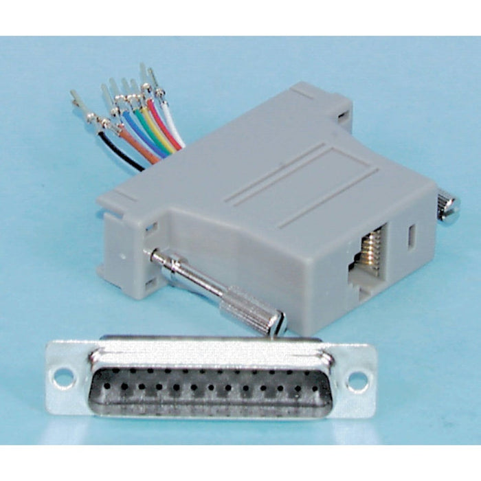 D25 Plug to RJ45 8 X 8 Socket Computer Adaptor - Folders